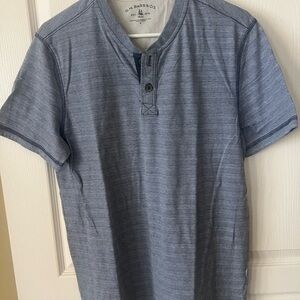 G.H. Bass & Co. Heathered Blue Short Sleeve Tee